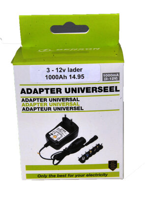 Universeel adapter 1000 Mah