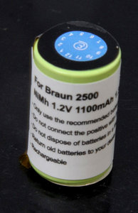 Braun 2500 tandenborstel batterij